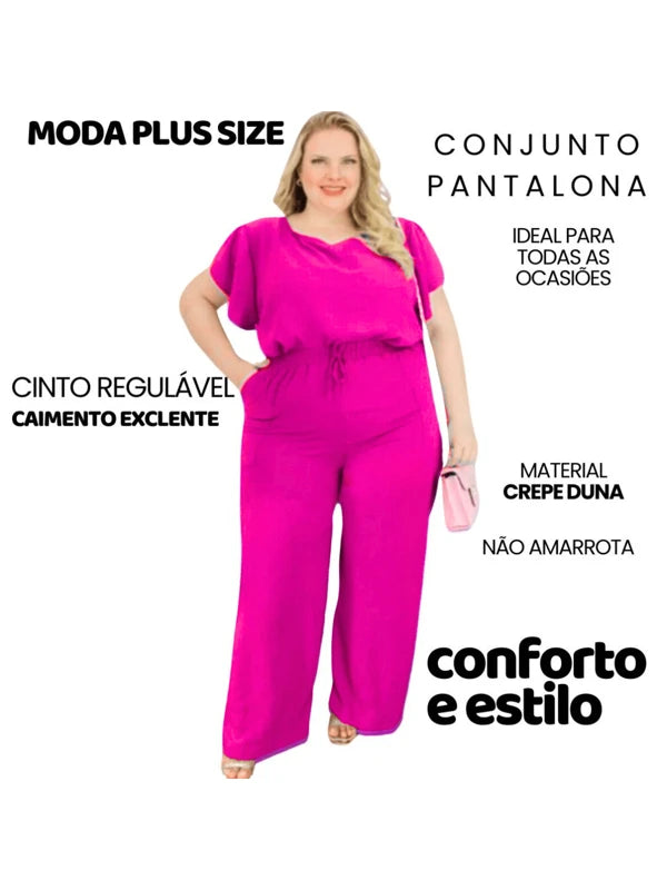 Conjunto Social Plus Size