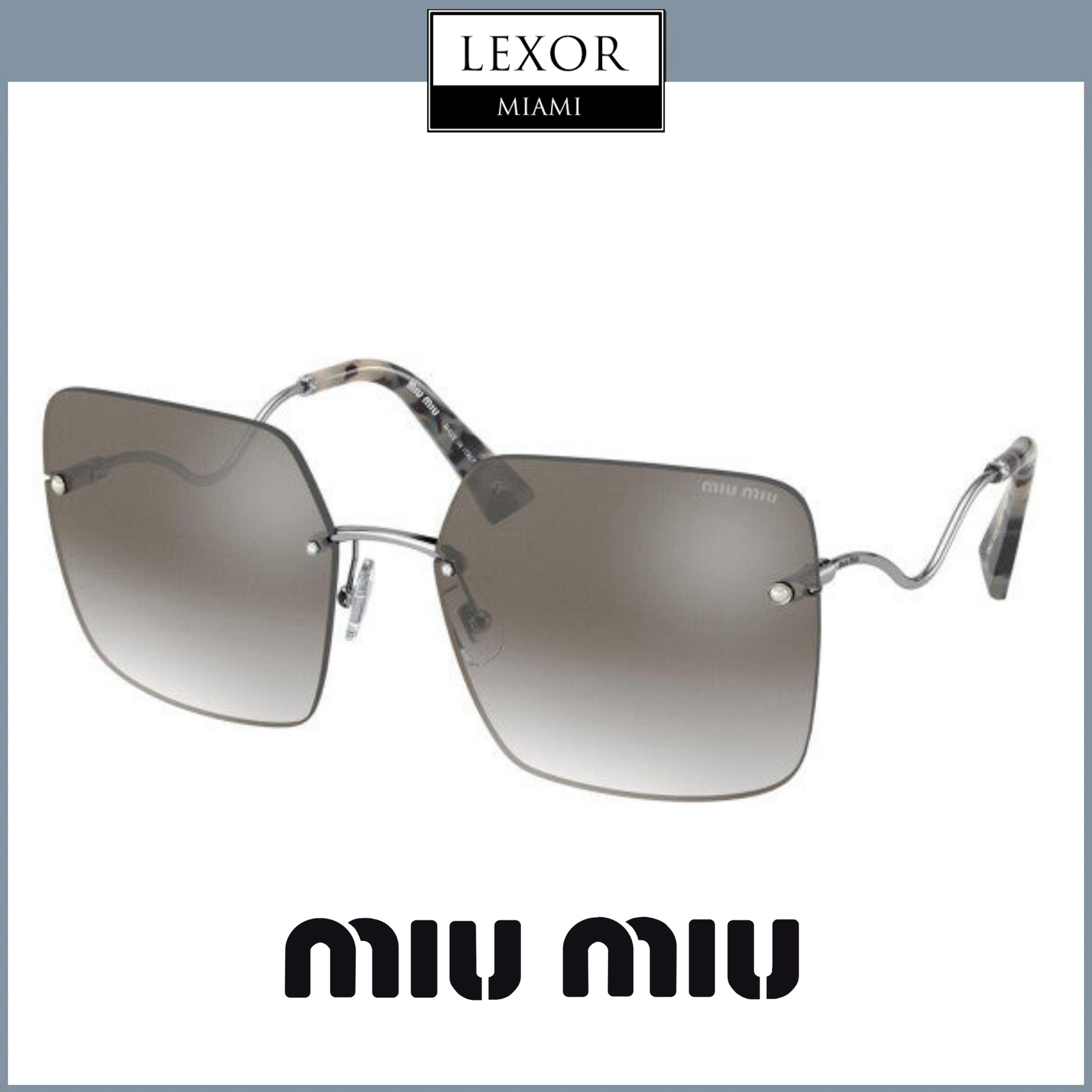 Miu Miu MU 52XS 1BC5O0 64 Óculos de Sol Femininos