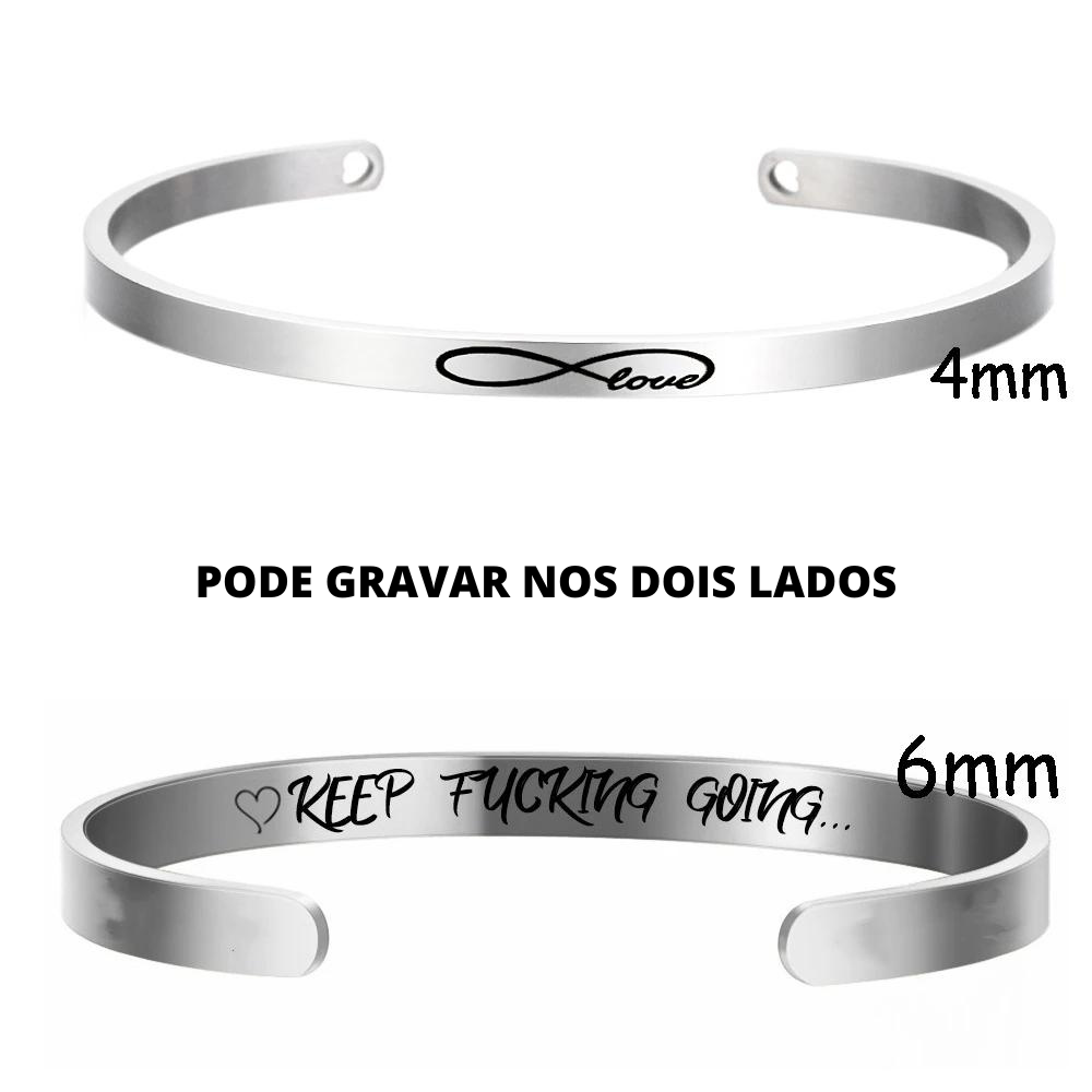 Bracelete Personalizável com Nomes/Textos