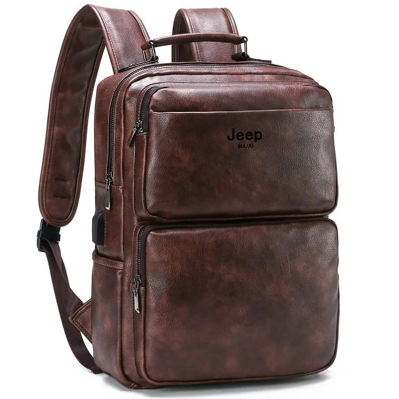 Mochila Jeep em Couro - Buluo Premium