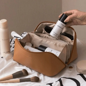 Cosmetico Bag - Bolsa em Couro Organizadora de Skin Care e Maquiagens