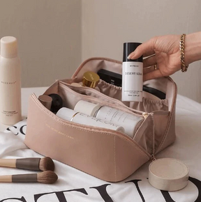 Cosmetico Bag - Bolsa em Couro Organizadora de Skin Care e Maquiagens