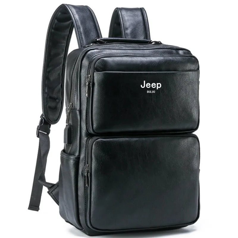 Mochila Jeep em Couro - Buluo Premium