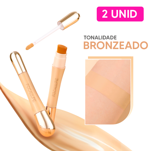 Corretivo Focallure 2 em 1 - Anti Manchas e Rejuvenescedora